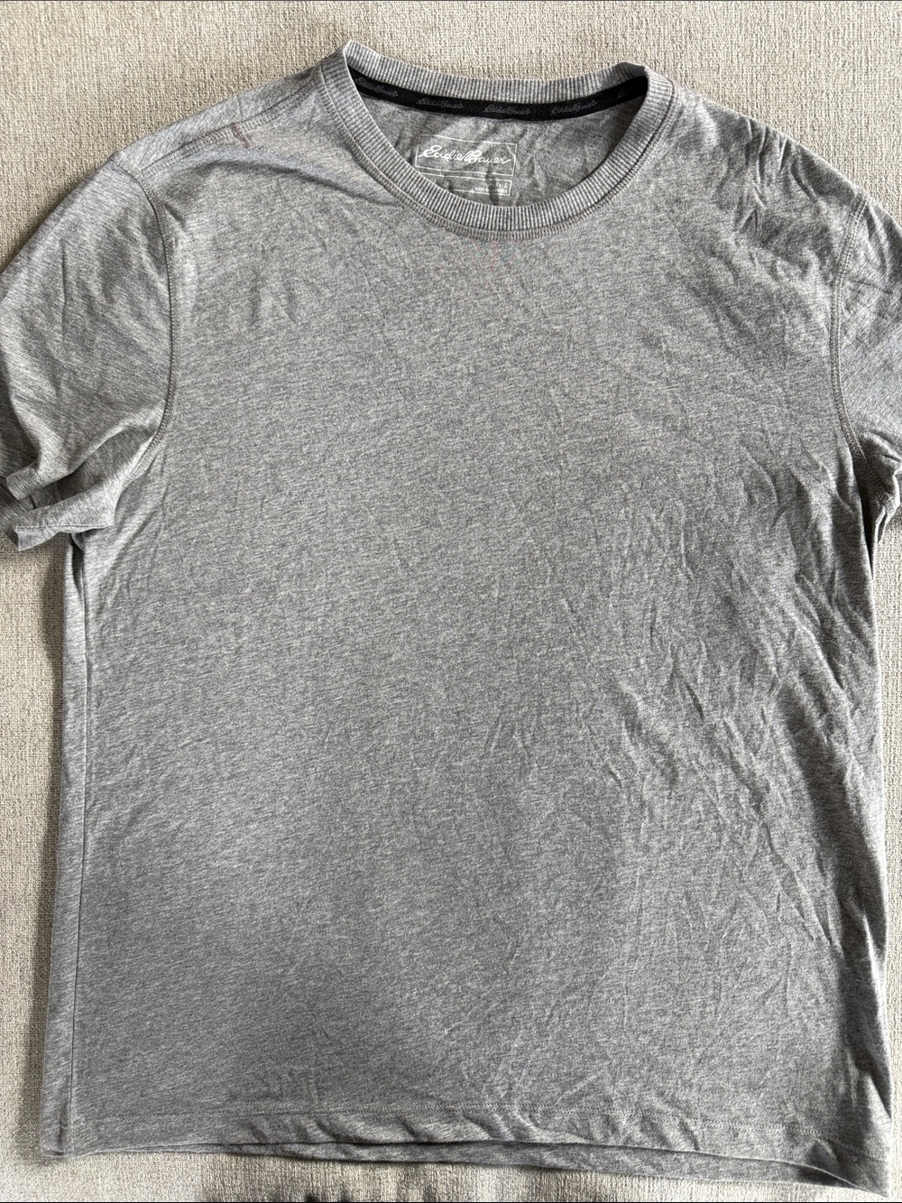 Eddie Bauer Heather Gray Crewneck Short Sleeve Tee